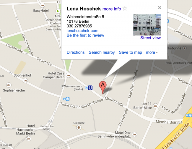 Lena Hoschek Map